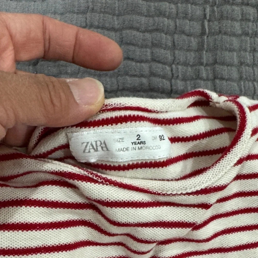 Zara Red & White Striped Kids Set